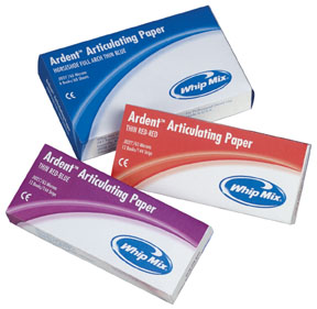 Whip Mix - Ardent Articulating Paper Premium Thick Blue, 70 Strips, 225 Microns (0.009")