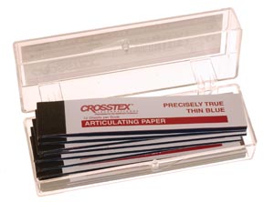 Crosstex Articulating Paper - X-Thin, Blue