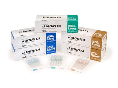 J .Morita Disposable Dental Needles - 25G, Long