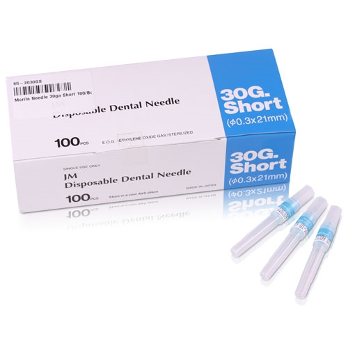 J .Morita Disposable Dental Needles - 30G, Short