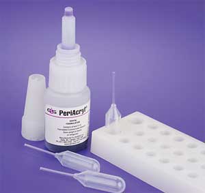 Glustitch Periacryl® Oral Adhesive, High Viscosity, 5 mL w/ Tray, 50 Pipettes, Violet