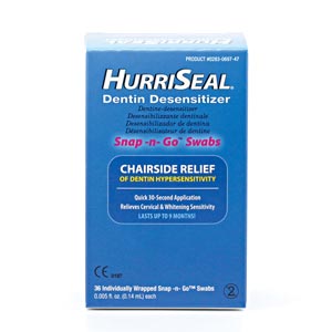 Beutlich Hurriseal® Dentin Desensitizer, Snap -n- Go™ Swab, .14mL, 36/bx