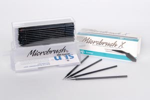 Microbrush X Extended Reach Applicator Refills, X-Thin Size, Black