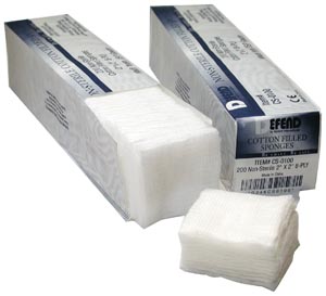 Mydent Cotton Filled Sponge, 2" x 2", 8-ply, Non-Sterile. 5000/cs