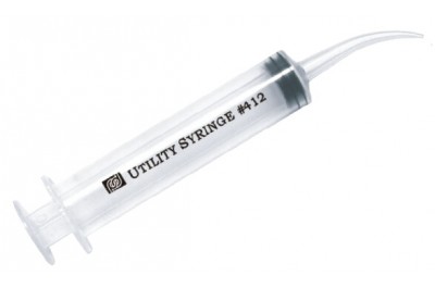 Pac-Dent Curved Utility Syringe 12cc, 50/box