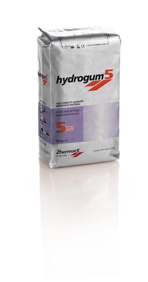 Zhermack Hydrogum 5 Alginate Canister Refill, Lilac, 453g (1 lb) bag
