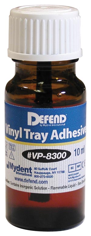 Mydent Defend Vinyl Tray Adhesive, 10 mL Bottle with Applicator