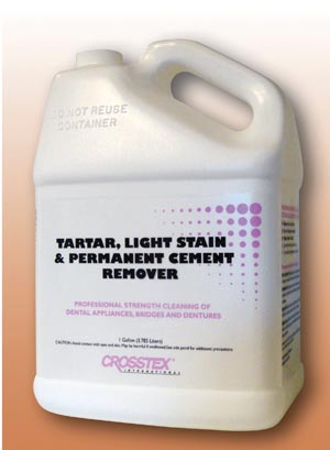 Crosstex Tartar & Stain Remover, Gal, 4/cs