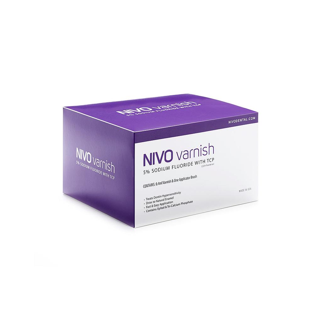 NIVO Varnish 5% Sodium Fluoride Bubble Gum, 50 x .04ml unit doses #NVXB50 (NI)