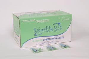 Crosstex Ez Contra Prophy Angle, White Soft Cup, 100/bx