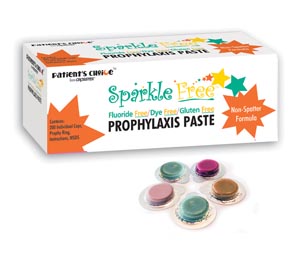 Crosstex Sparkle Free™ Prophy Paste, Coarse, Spearmint, Individual Cups, 200/bx