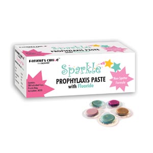 Crosstex Sparkle™ Prophy Paste, Medium, Mint, Individual Cups, 200/bx