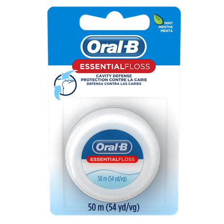 P&G Oral-B Floss, Essential Cavitiy Protection, Unflavored, 55yd, 24/cs