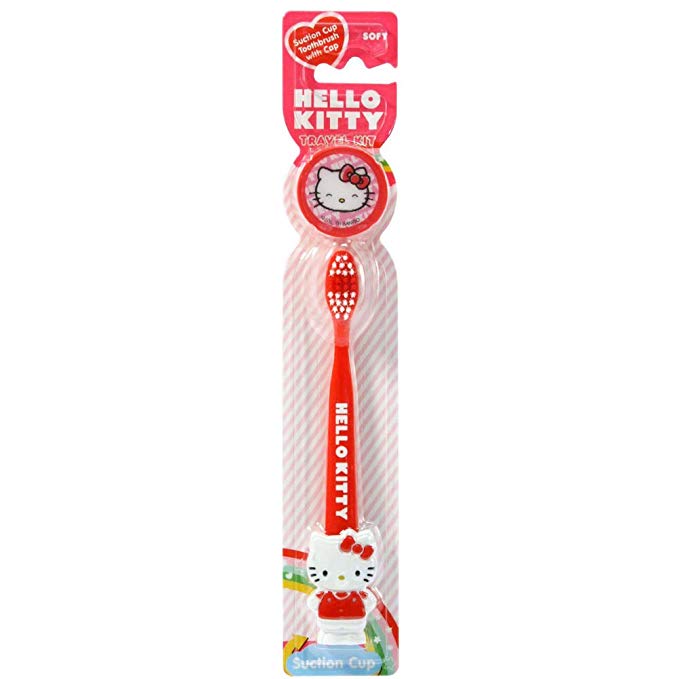 Dr. Fresh Children's Hello Kitty Travel Kit w/ Suction Cup Toothbrush and Cover. 48/cs