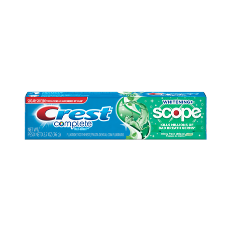 P&G Crest® Complete Whitening + Scope Toothpaste, Minty Fresh, 2.7 oz, 24/cs