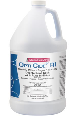 Micro-Scientific Opti-Cide3, 1 Gallon, Rust Inhibitor, Instrument Disinfectant, Pour Bottle