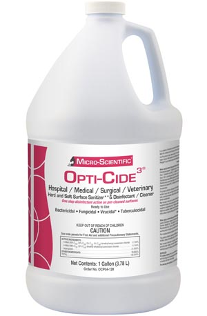 Micro-Scientific Opti-Cide3® Disinfectant, 1 Gallon Pour Bottle