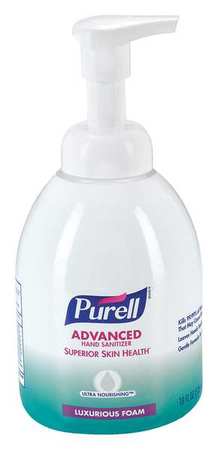 Gojo Purell® Advanced Skin Nourishing Foam Hand Sanitizer, Ultra, 535ml Counter Top Pump Bot