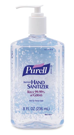Gojo Purell® Advanced Instant Hand Sanitizer, 8 fl oz Pump Bottle