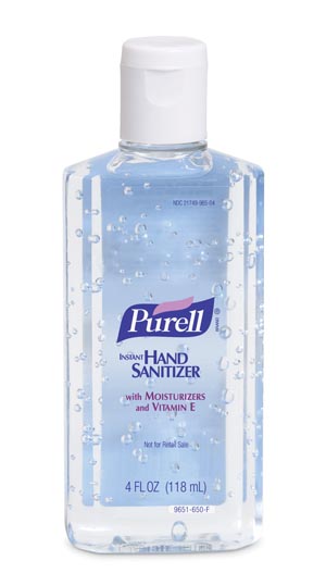 Gojo Purell® Advanced Instant Hand Sanitizer, 4 fl oz Bottle with Flip-Cap, Original