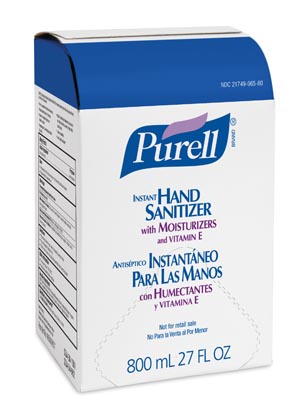 Gojo Purell® Advanced Instant Hand Sanitizer, Traditional Bag-in-Box 800mL, Original