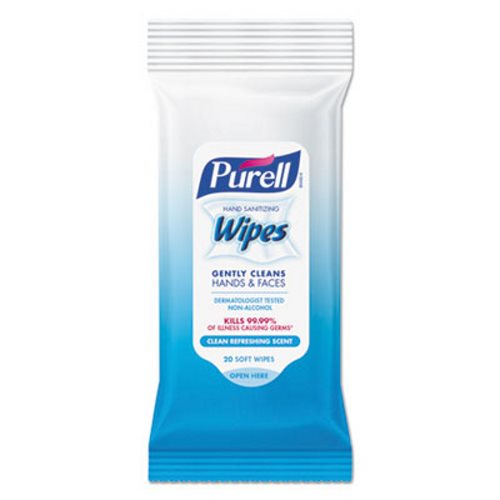 Gojo Purell® Sanitizing Wipes, Non-Alcohol Formula, 20/pk