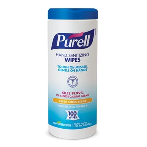 Gojo Purell® Santizing Wipes, 100 Ct Canister