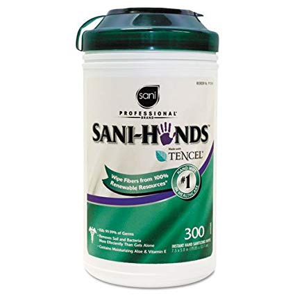 PDI Sani-Hands® Instant Hand Sanitizing Wipe, 7½" x 5", 300/can