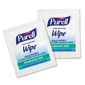 Gojo Purell® Sanitizing Hand Wipes, Individually Wrapped, 1000 Ct Bulk Packed