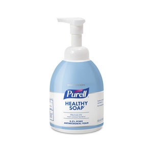 Gojo PROVON® Foaming Handwash with PCMX, 535ml Counter Top Pump Bottle, Light Blue