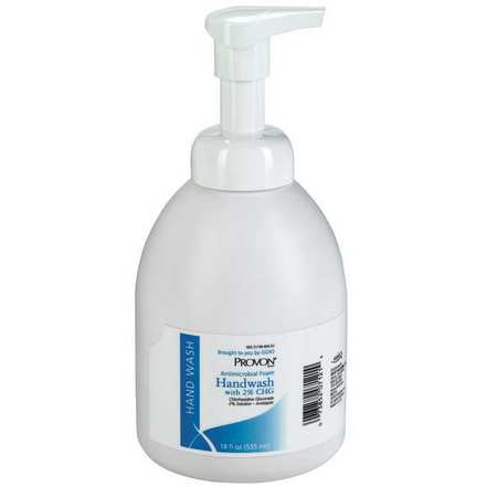 Gojo PROVON® Foaming Antimicrobial Skin Cleanser with 2% CHG, 535ml Counter Top Pump Bottle