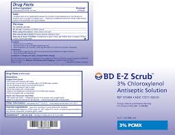 BD E-Z Scrub™ Antimicrobial Foam Solution, 32 oz, 3% PCMX, Foot Pump Foamer