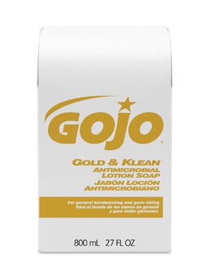Gojo Gold & Klean Antimicrobial Lotion Soap. 800ml