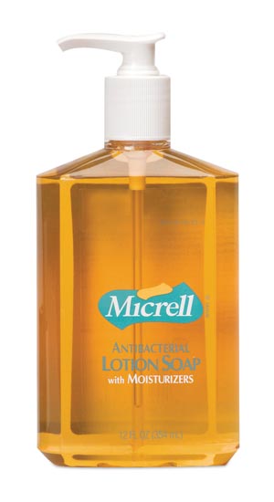 Gojo Micrell® Antibacterial Lotion Soap, 12 oz Pump Bottle