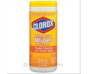 Bunzl/Clorox® Disinfecting Wipes, Lemon, 36/btl