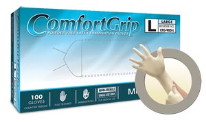 Microflex Comfortgrip® Powder-Free Latex Exam Gloves, Textured, Small
