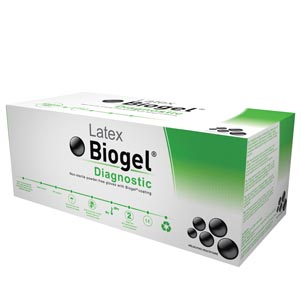 Molnlycke Biogel® Diagnostic™ Gloves, Size 9, Non-Sterile, Latex, Powder Free (PF)