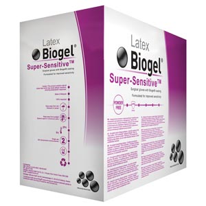 Molnlycke Biogel® Super-Sensitive™ Surgical Glove, Size 8½, Sterile, Latex, Pow