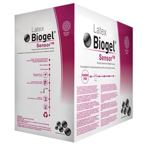 Molnlycke Biogel® Sensor™ Surgical Glove, Size 9, Sterile, Latex, Powder Free (PF)