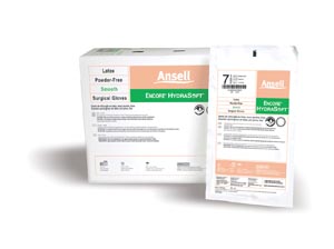 Ansell Encore® Hydrasoft™ Powder-Free Sterile Surgical Gloves with Glycerol, Size 9.0