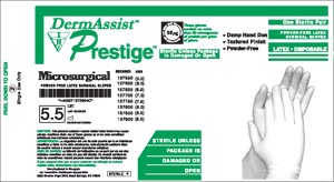 Innovative Dermassist® Prestige® Microsurgical Powder-Free Surgical Gloves, Size 5½