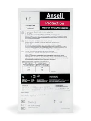 Ansell Radiation Attenuation Gloves, Size 6½