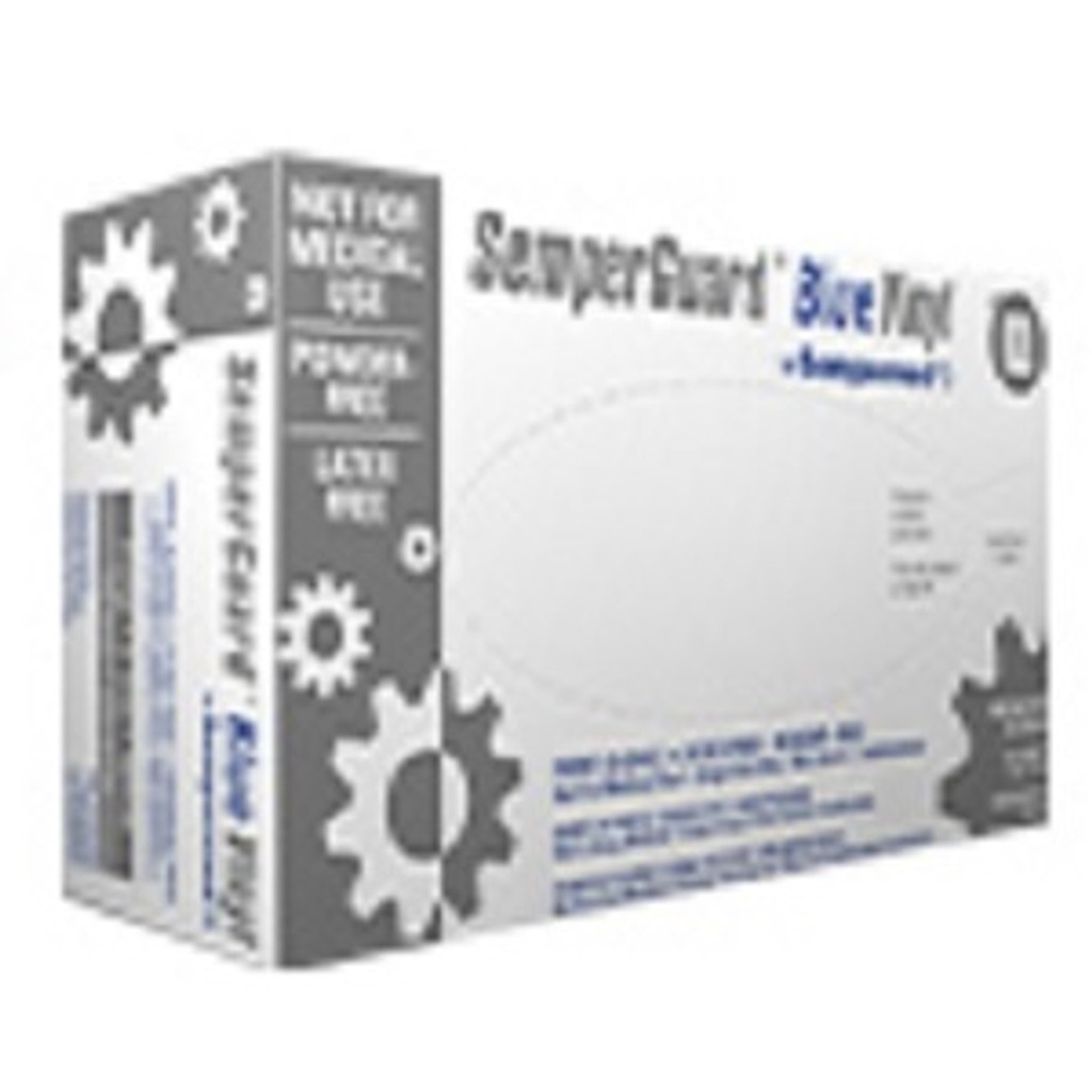 Sempermed Semperguard® Blue Vinyl Powder-Free Smooth Gloves, X-Large