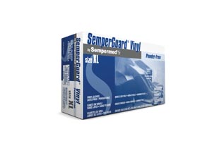 Sempermed Semperguard® Vinyl Powder Free Smooth Surface Beaded Cuff Ambidextrous Industrial 
