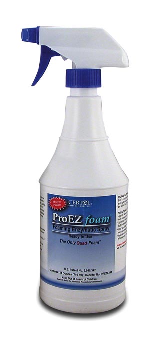 Certol ProEZ™ Foam Foaming Enzymatic Spray Detergent Bottle, 24 oz Pump Spray