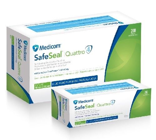 Medicom Safeseal® Quattro Sterilization Pouches, 5¼" x 10"