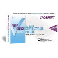 Crosstex Sure-Check Sterilization Pouch, 10" x 15"