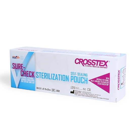 Crosstex Sure-Check Sterilization Pouch, 5" x 15"