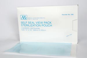Medical Action View Pack Self-Seal Pouches, 12" x 18