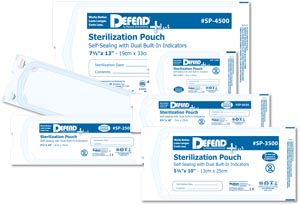 Mydent Defend+Plus Self-Seal Sterilization Pouch, 13" x 20", 200/bx, 5 bx/cs